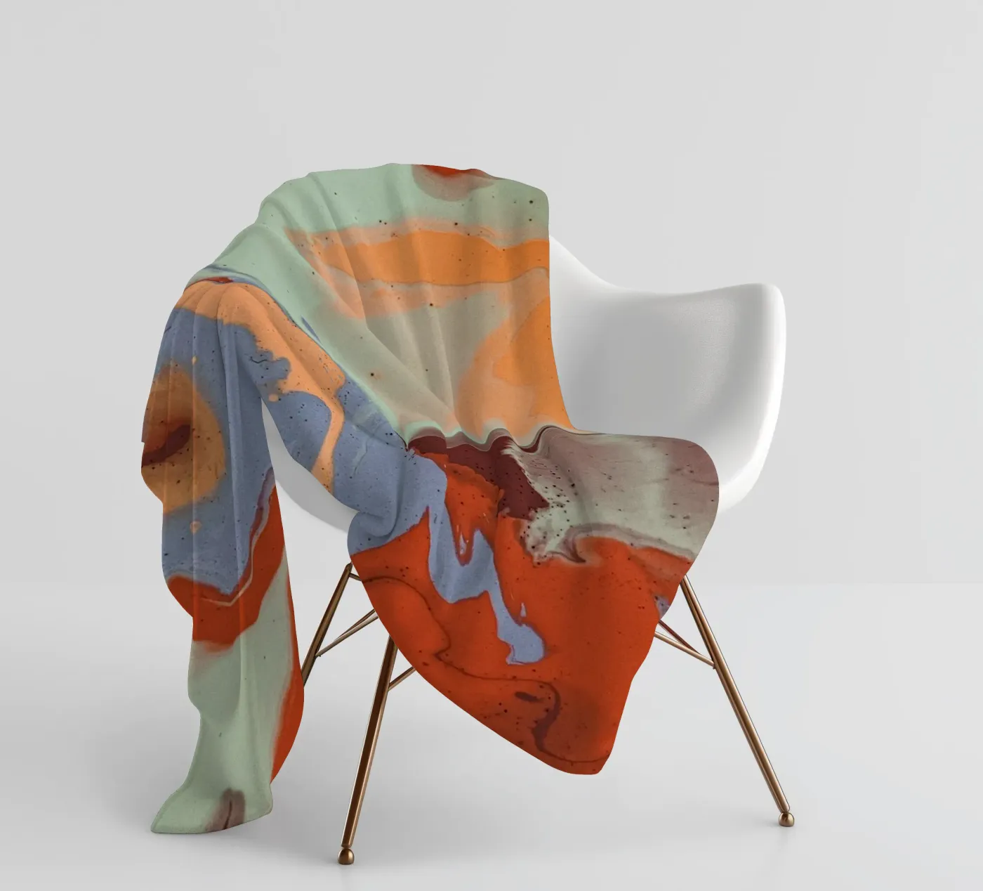 Marbled Fleecedecke von LisaArtes