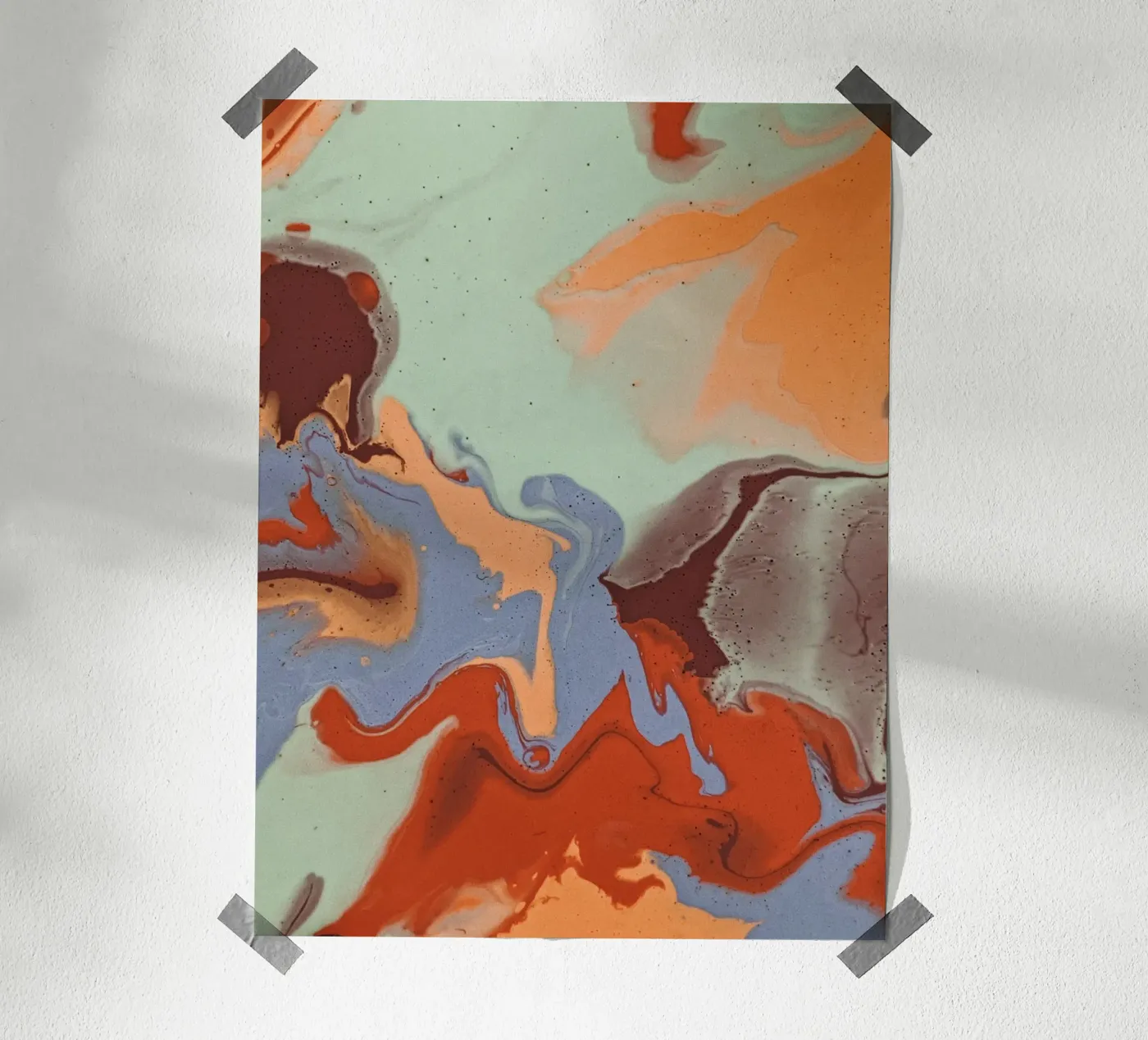 Marbled poster by LisaArtes