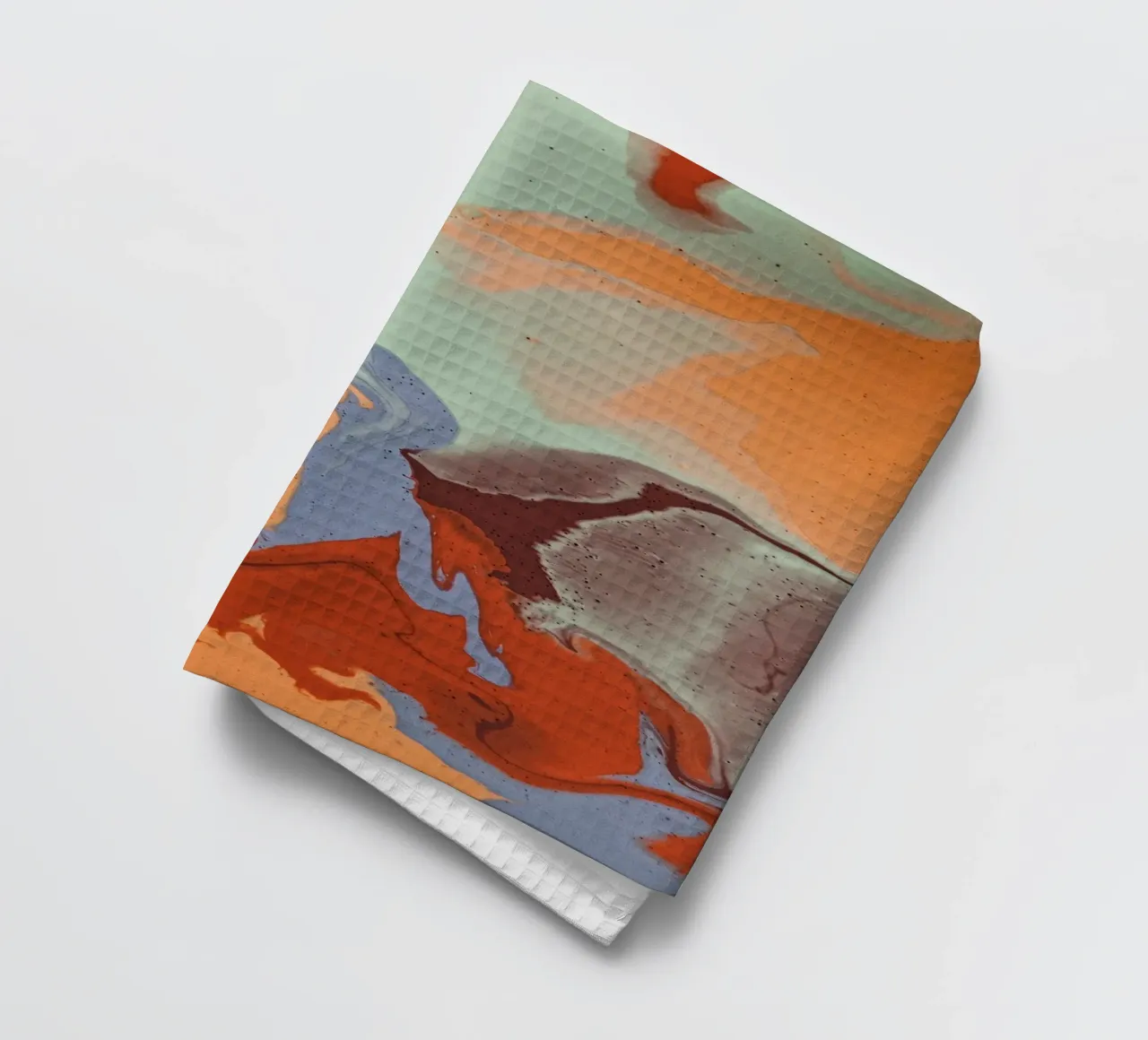Marbled tea towel by LisaArtes