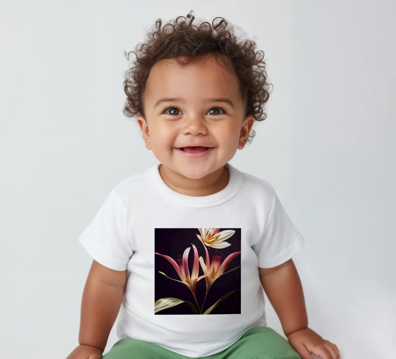 Macro fleur de lys asiatique t-shirt pour bébé de Bold Blooms