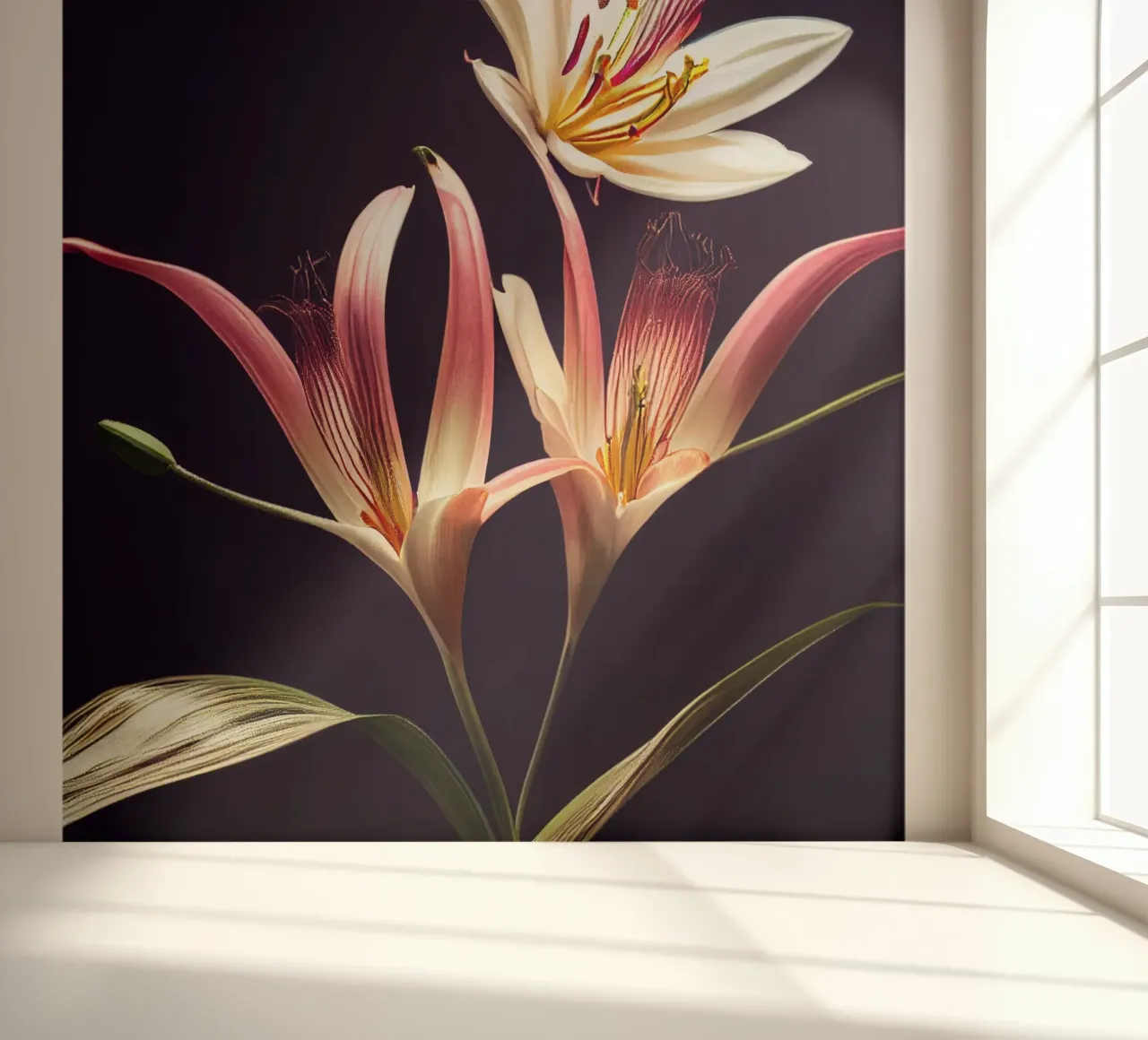 Macro fleur de lys asiatique papier peint photo de Bold Blooms