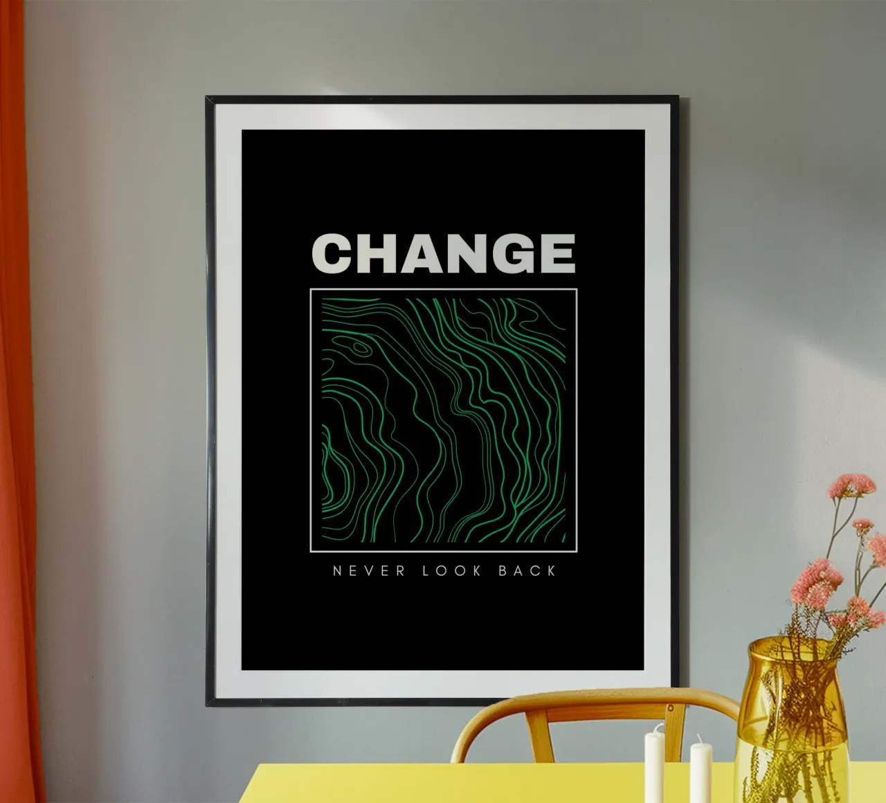 Daily Motivation Quotes poster con telaio in plastica da Dreamer10