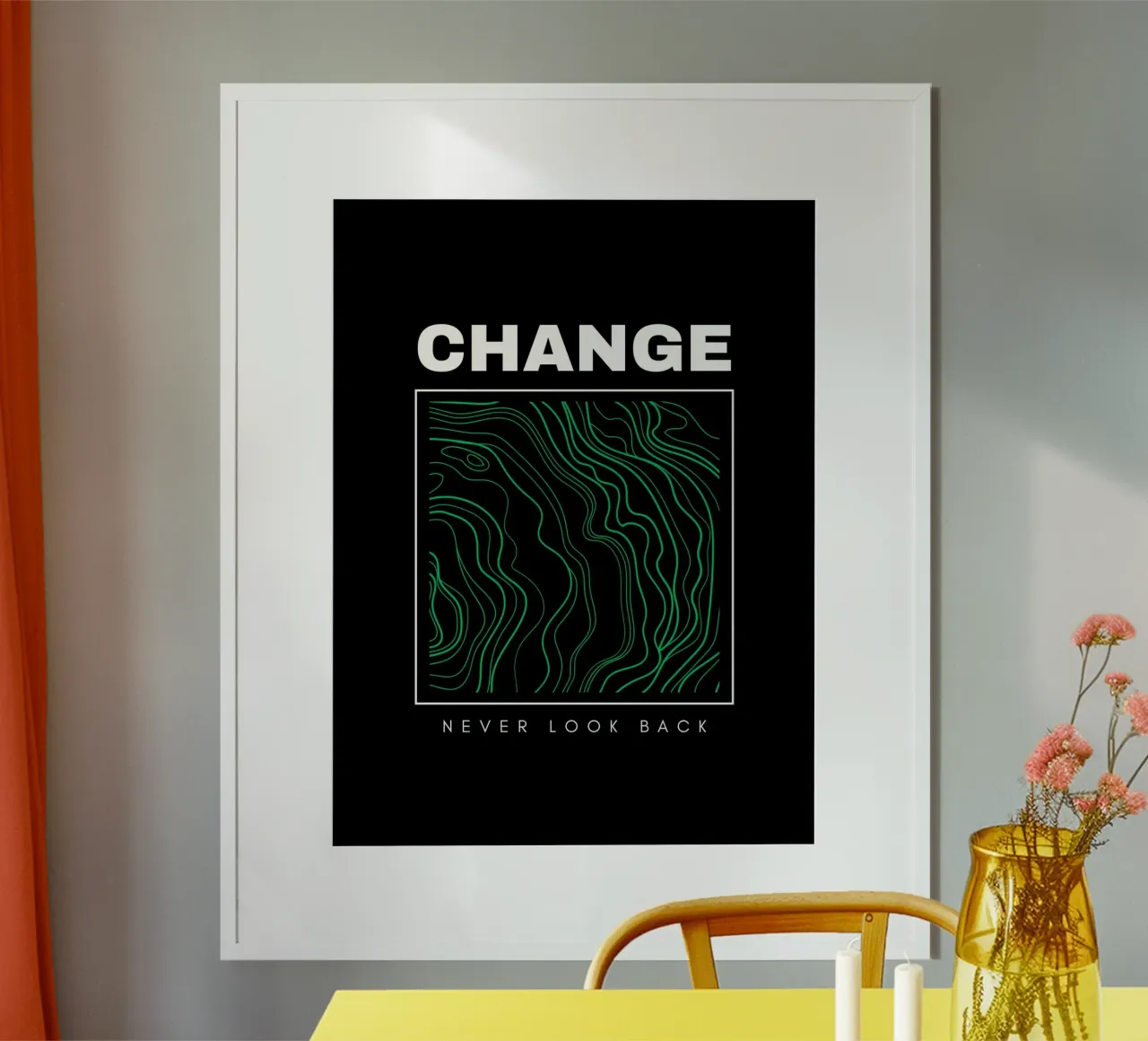 Daily Motivation Quotes poster con telaio in plastica da Dreamer10