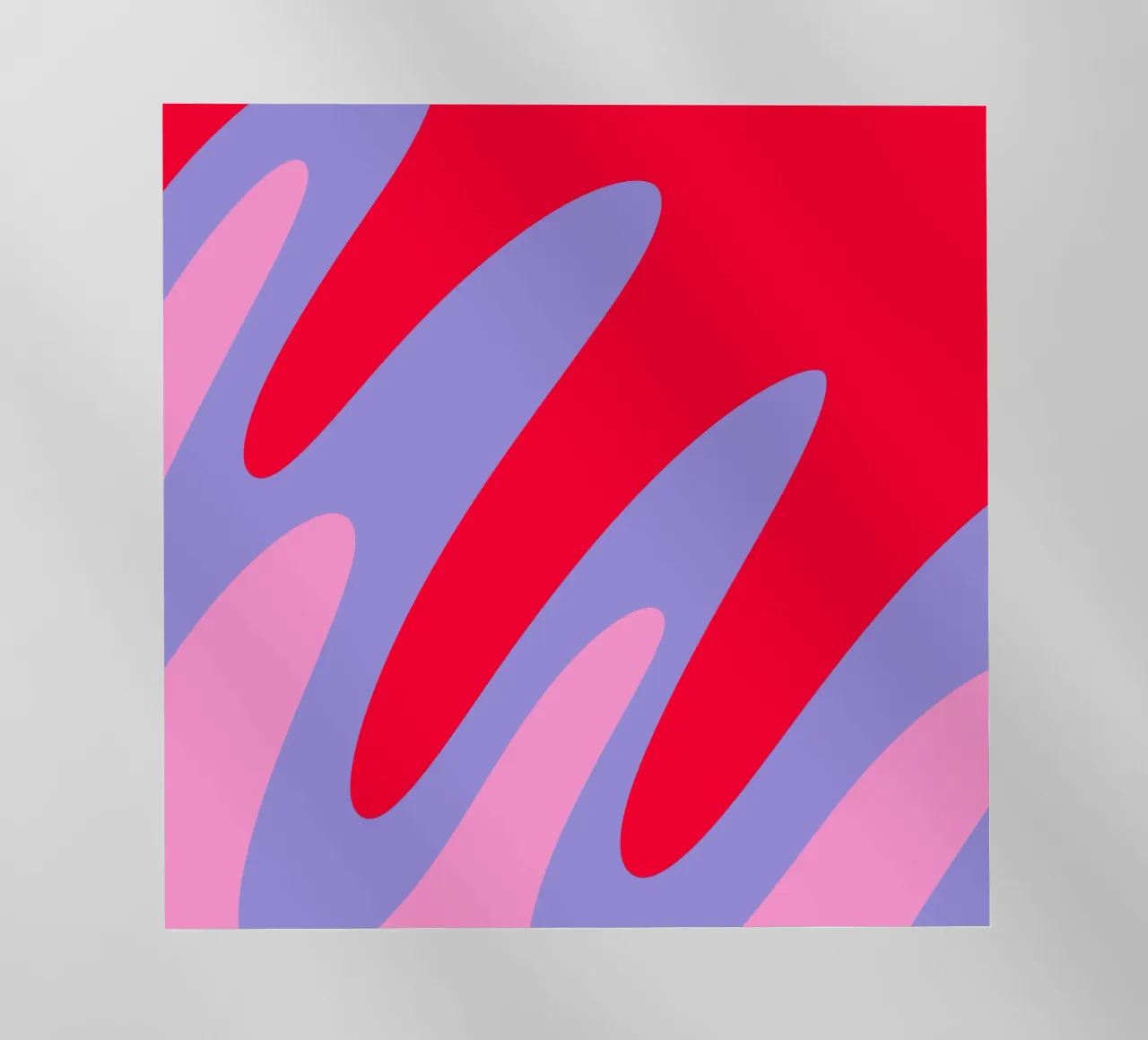 Forme ondulate color blocking rosa, rosso, viola pellicola backlit da Wackapacka