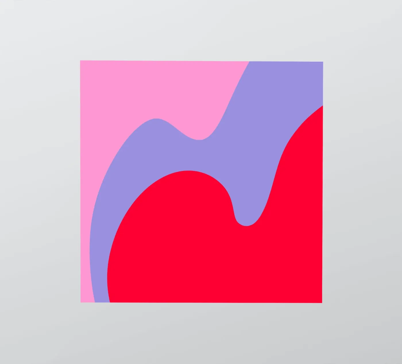 Color blocking shapes pink, red, violet autocollant de Wackapacka