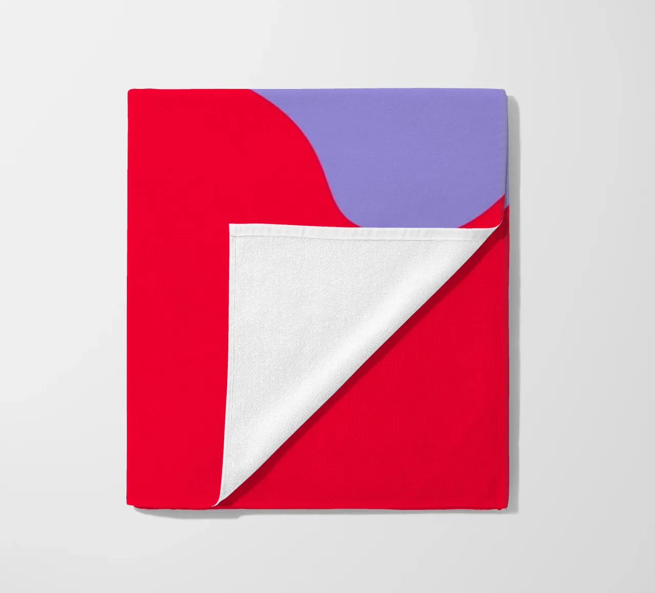 Forme di color blocking rosa, rosso, viola telo mare da Wackapacka