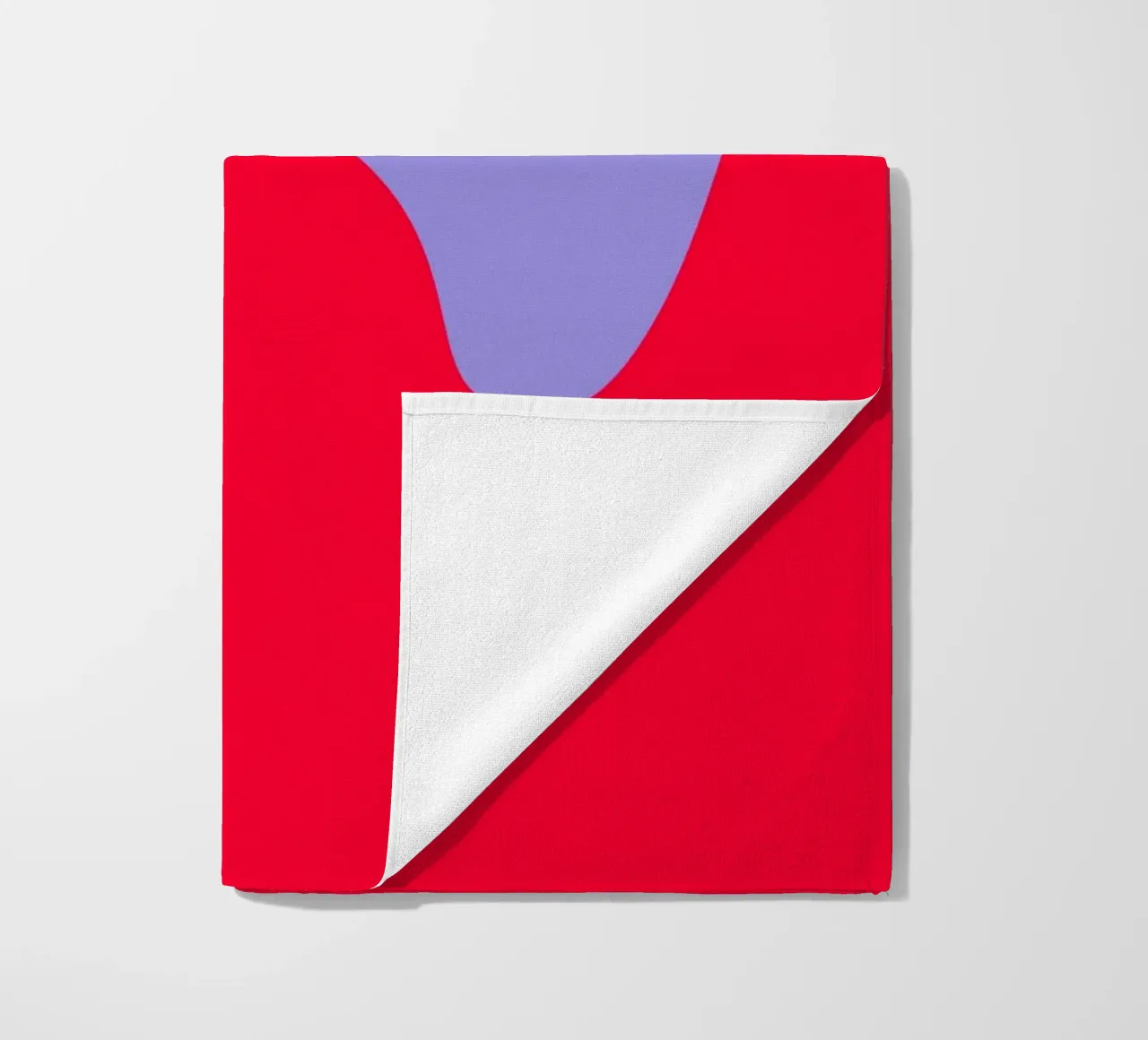 Forme di color blocking rosa, rosso, viola telo mare da Wackapacka