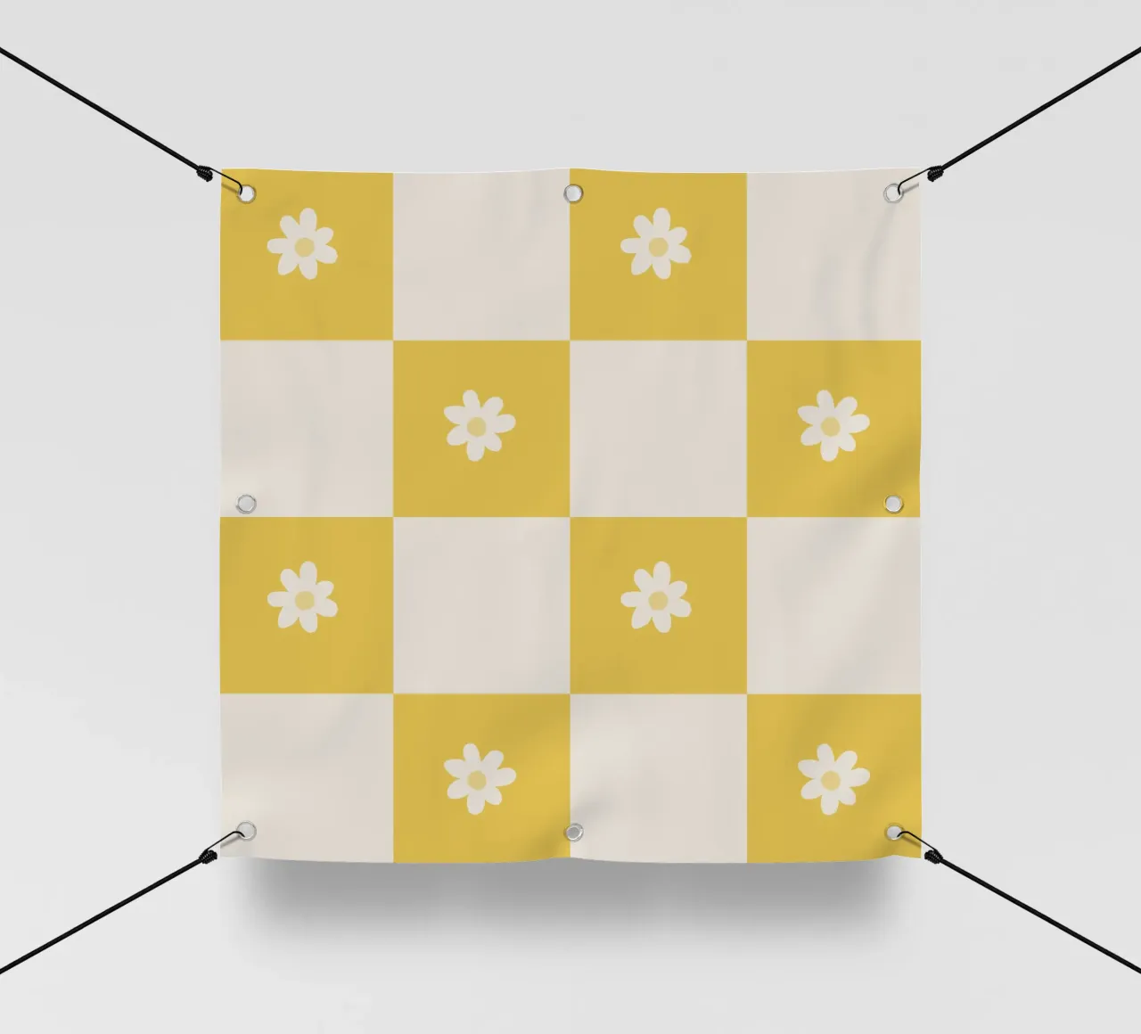 Margrietrooster - geel pvc-zeil van Wackapacka