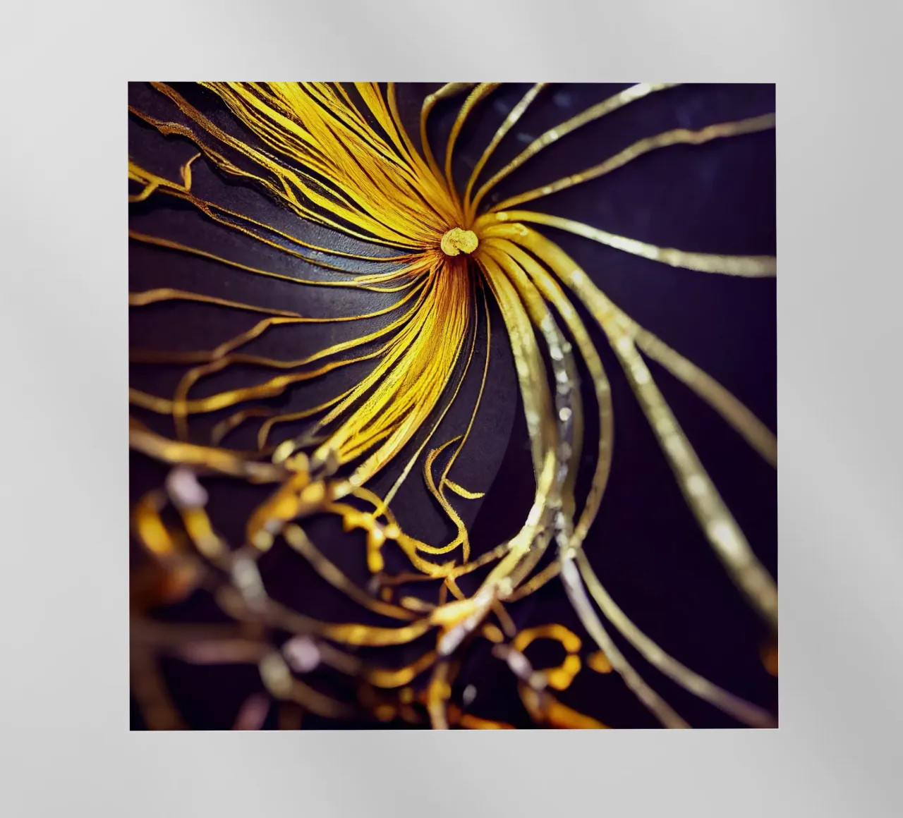 Macro Fiore di curcuma nera pellicola backlit da Bold Blooms