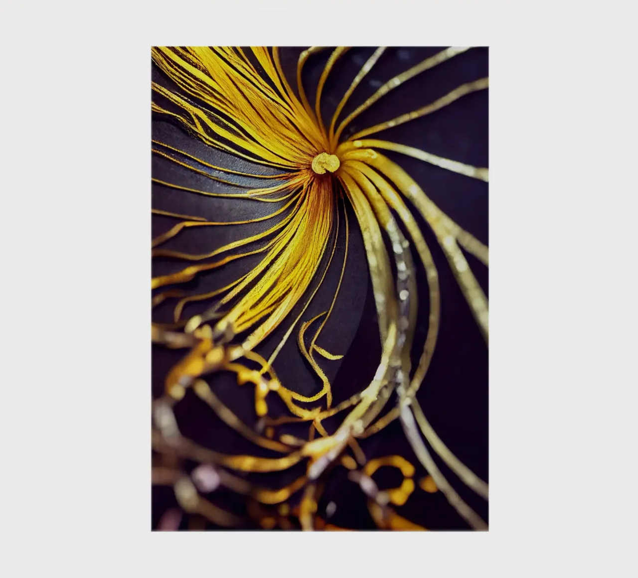 Macro Fiore di curcuma nera diario da Bold Blooms