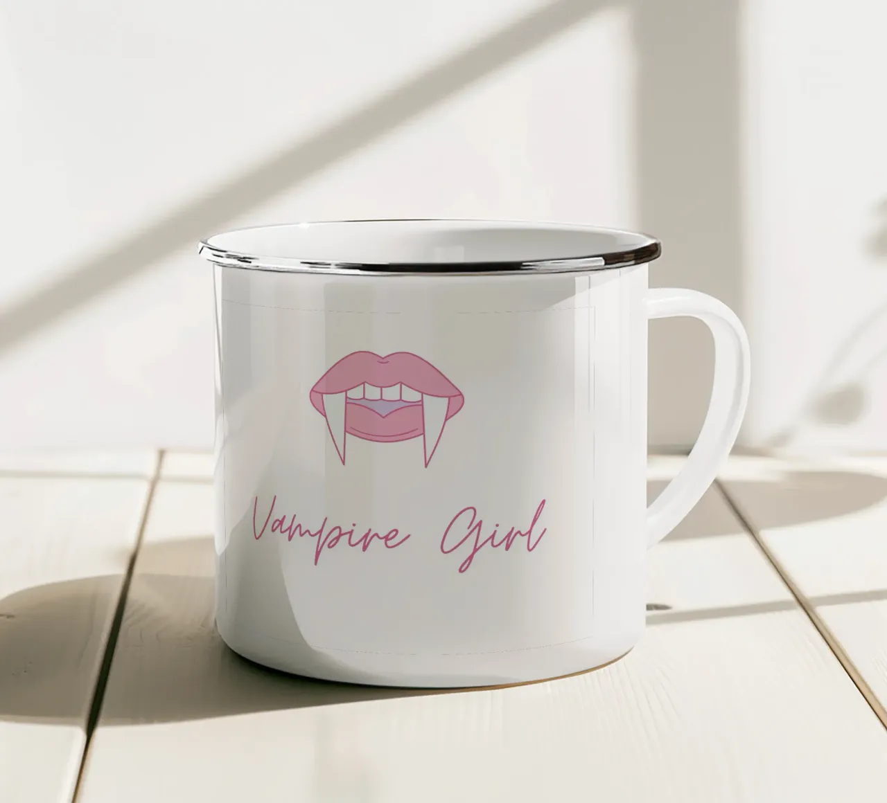 Vampire Girl tazza in smalto da Dreamer10