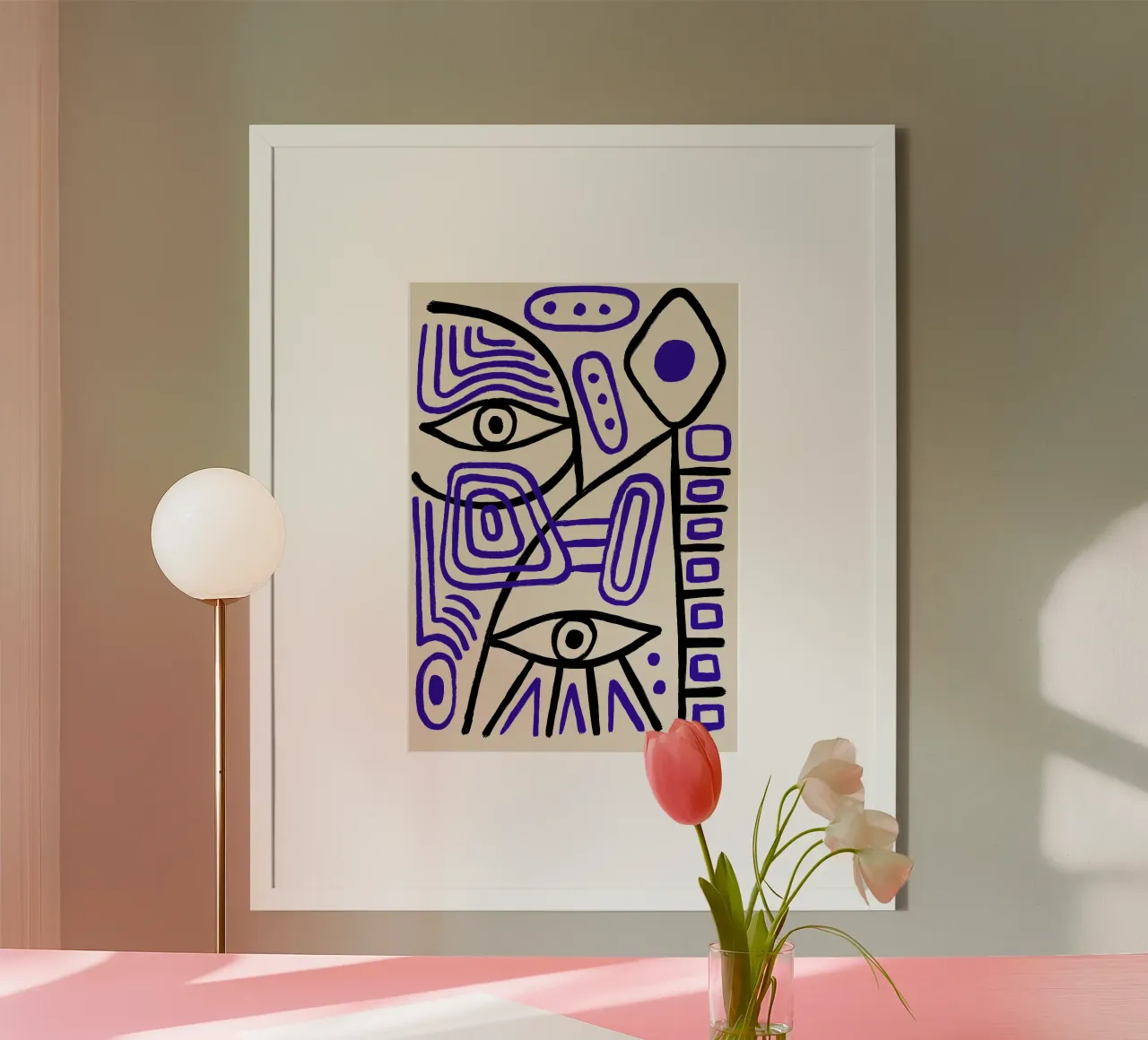 Abstracte ogen poster van SMPLE