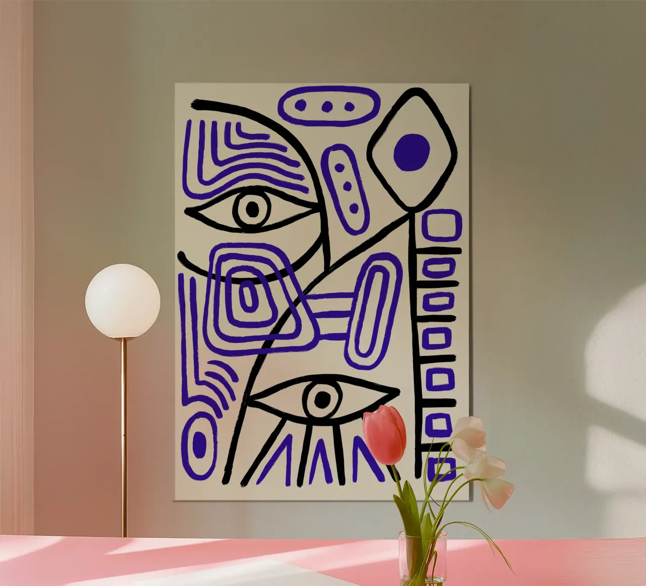 Abstracte ogen poster van SMPLE