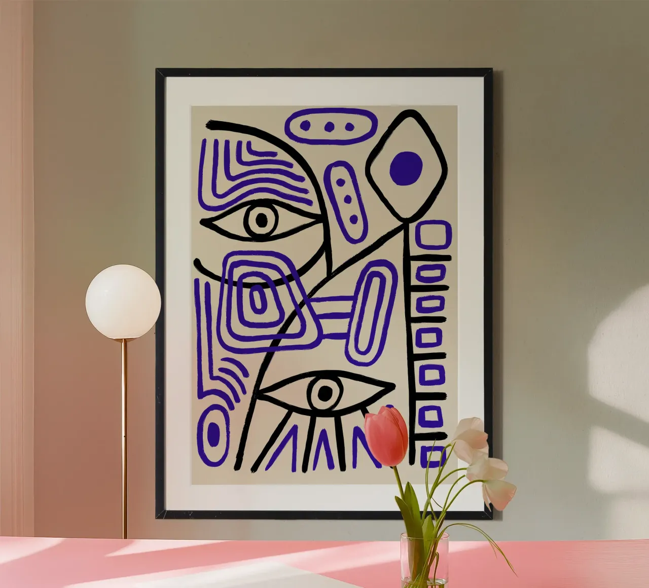 Abstracte ogen poster van SMPLE