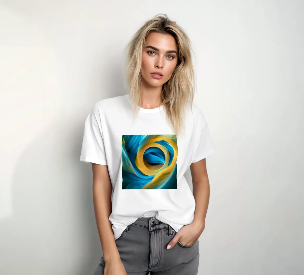 Macro Fiore blu della gloria mattutina t-shirt da Bold Blooms