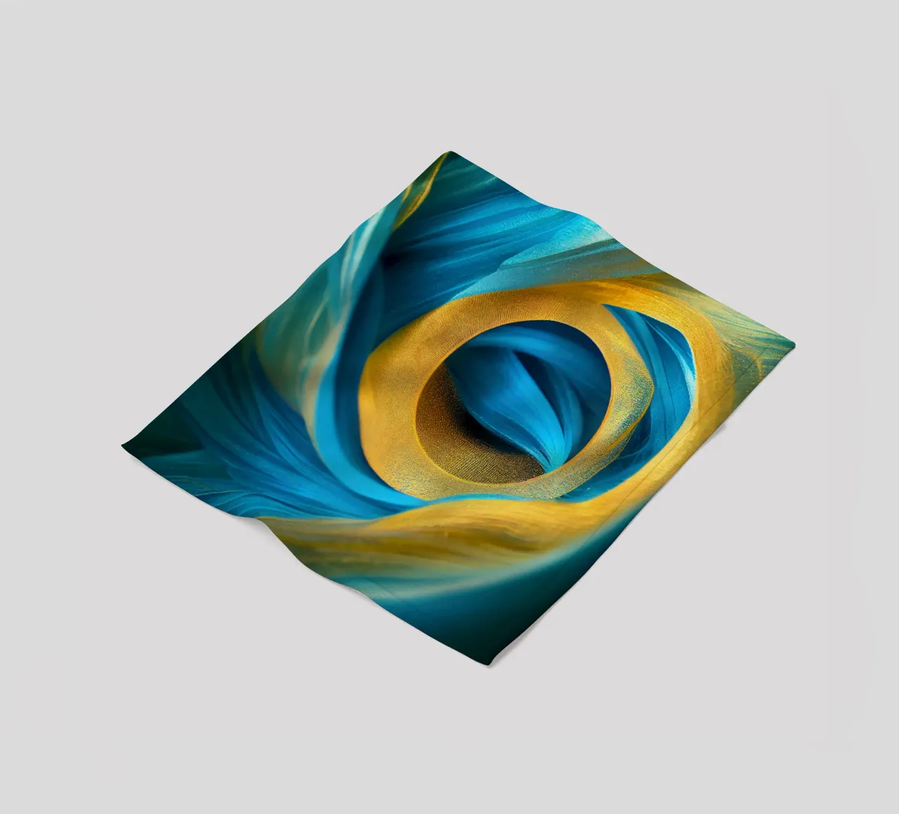 Macro Fiore blu della gloria mattutina coperta in pile da Bold Blooms