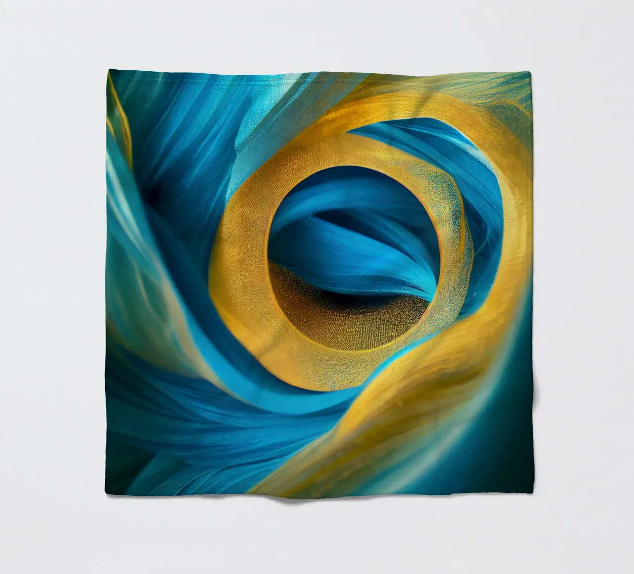 Macro Fiore blu della gloria mattutina coperta in pile da Bold Blooms