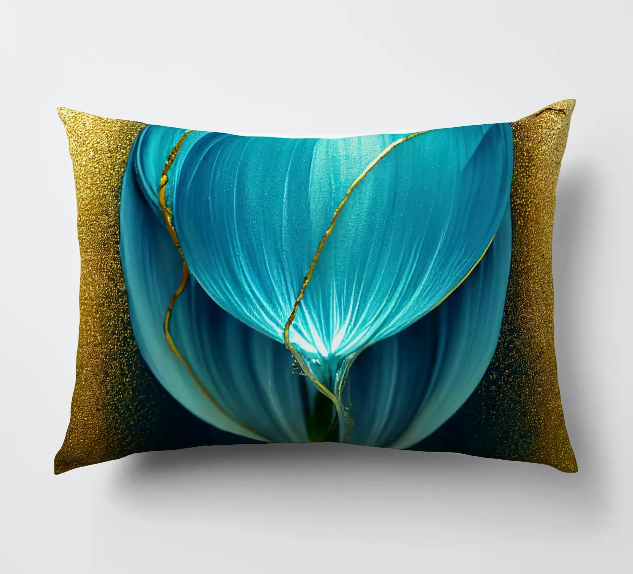 Macro fleur de Morning Glory bleue coussin de Bold Blooms