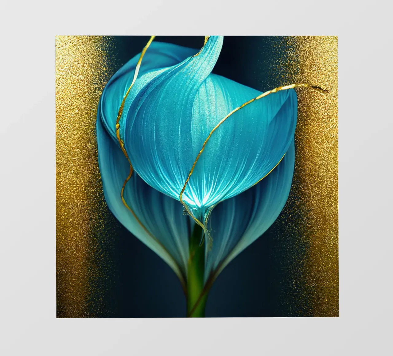 Macro Blue Morning Glory Flower papel para pared de Bold Blooms