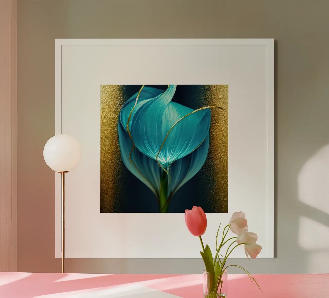 Macro Blue Morning Glory Flower poster by Bold Blooms