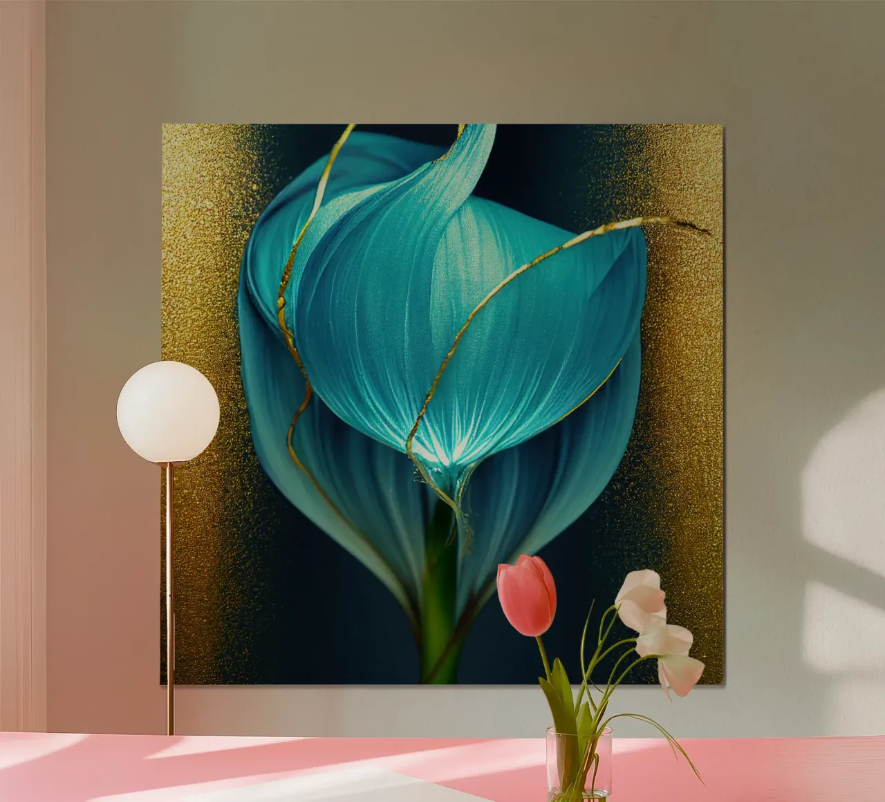Macro Blue Morning Glory Flower poster by Bold Blooms
