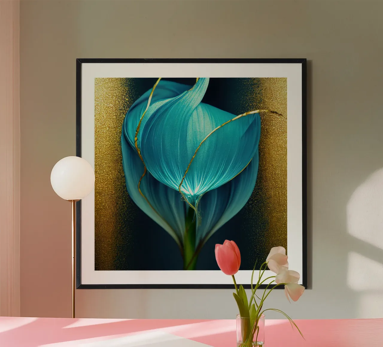 Macro Blue Morning Glory Flower poster by Bold Blooms