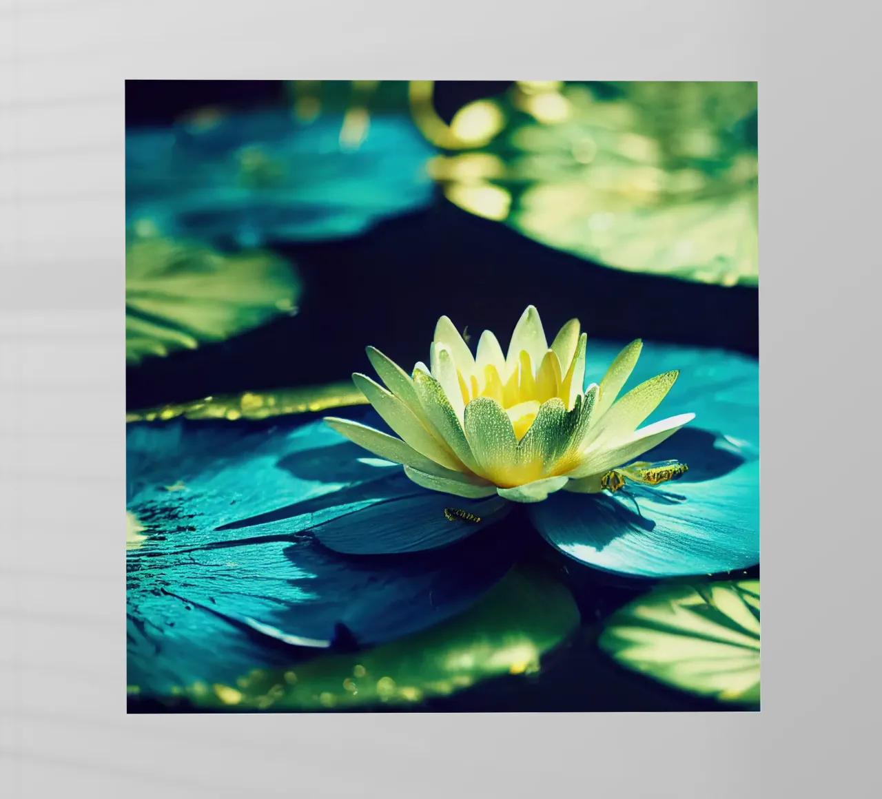 Macro fiore di ninfea blu pellicola backlit da Bold Blooms