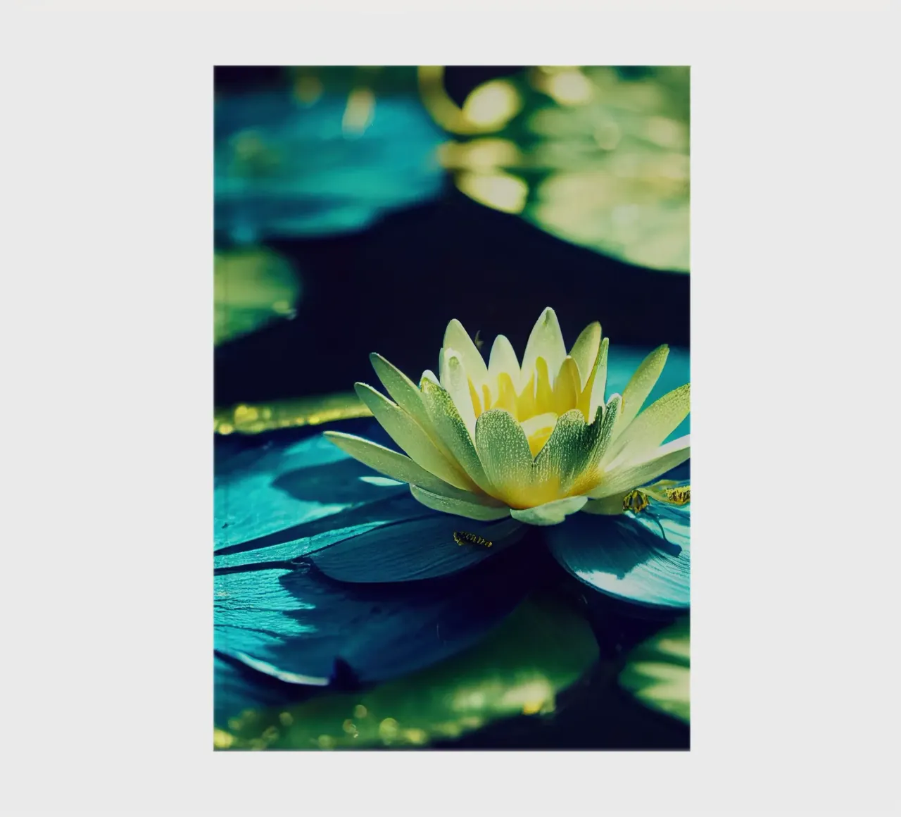 Macro fiore di ninfea blu diario da Bold Blooms