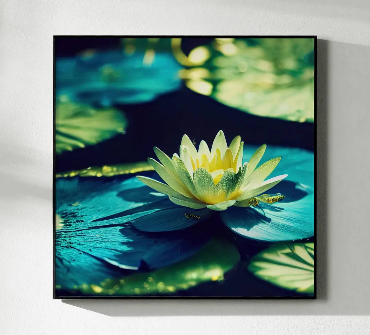 Macro fiore di ninfea blu plexiglass da Bold Blooms