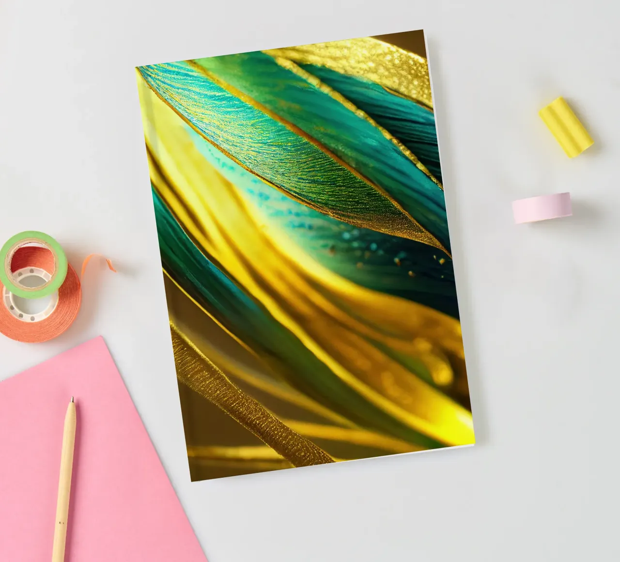 Macro Bluebell Flower notebook by Bold Blooms