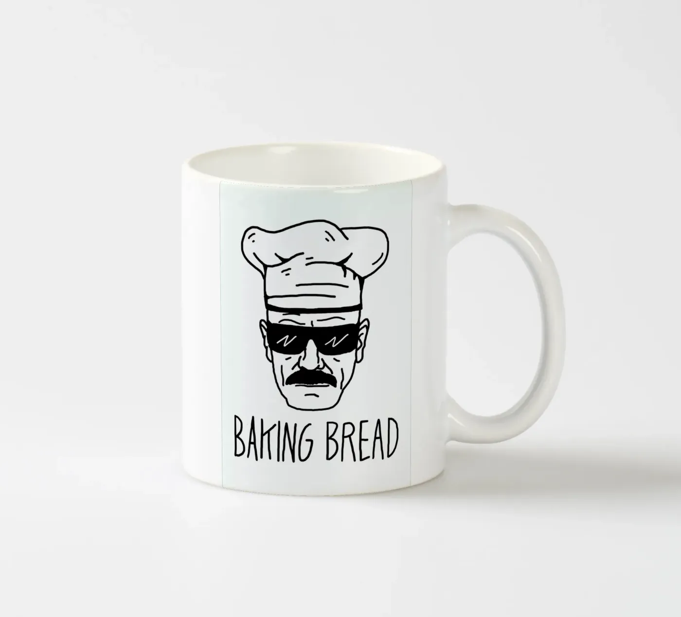 Bake Bread ceramic mug by Nick Cocozza