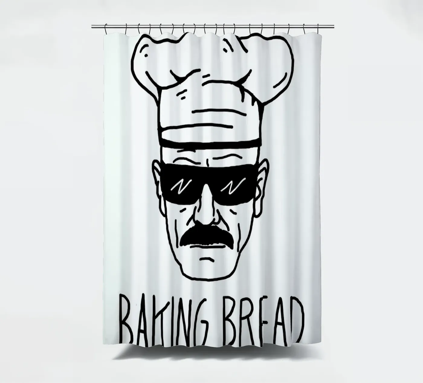 Bake Bread douchegordijn van Nick Cocozza