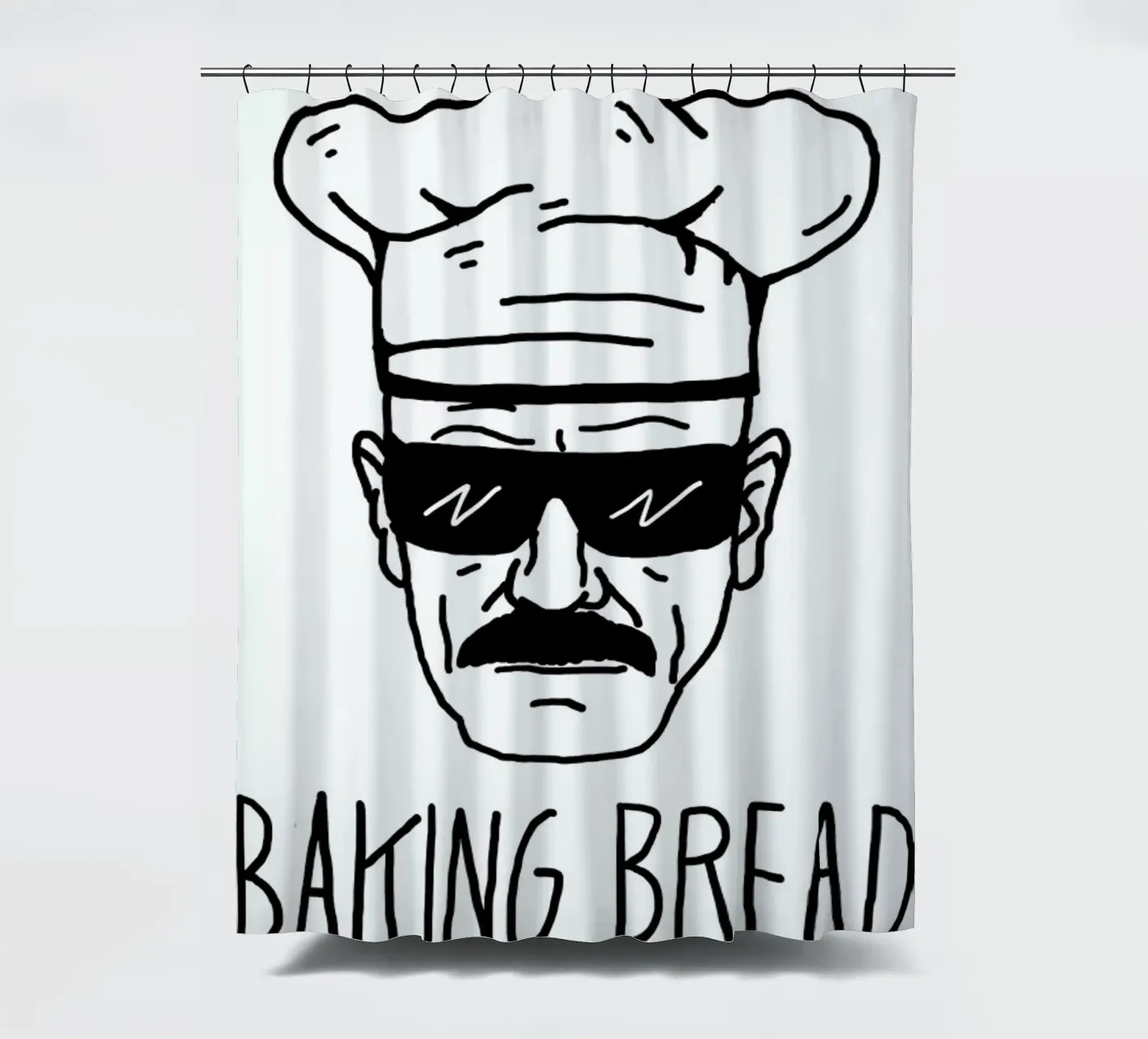 Bake Bread douchegordijn van Nick Cocozza