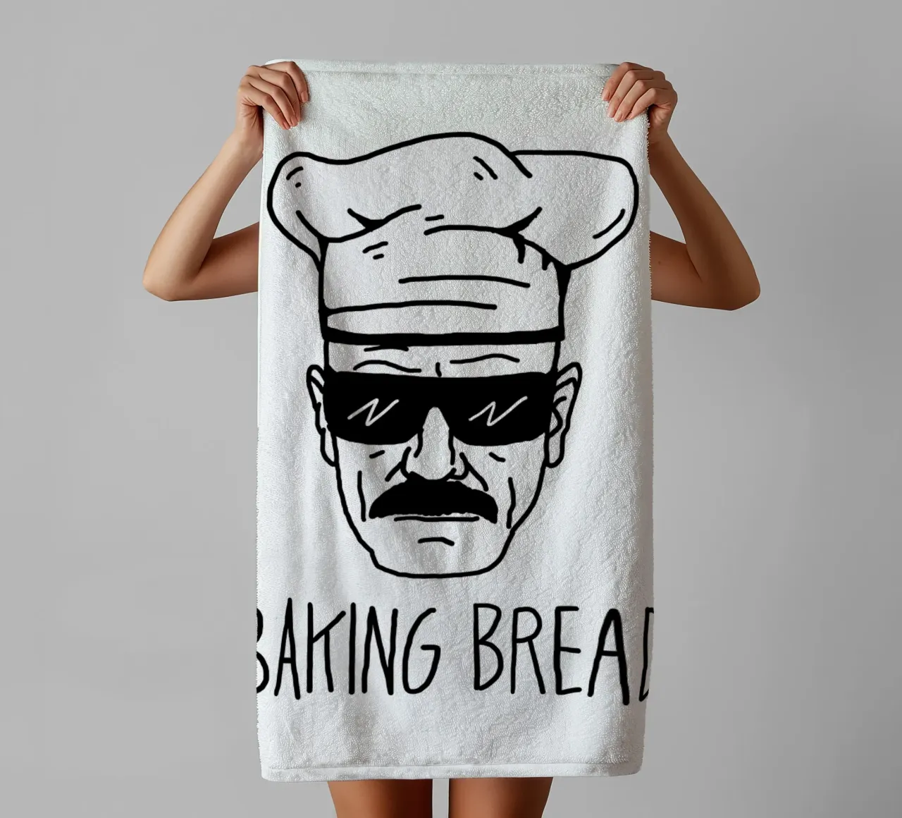 Bake Bread badhanddoek van Nick Cocozza