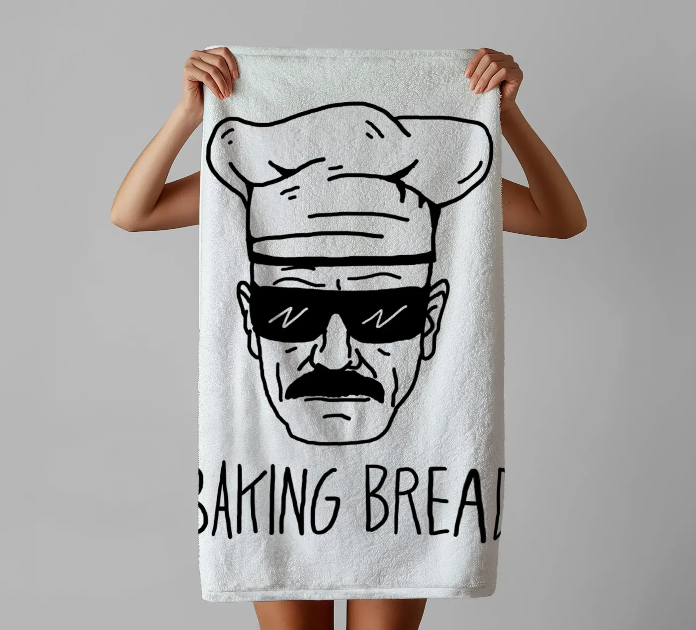 Bake Bread badhanddoek van Nick Cocozza