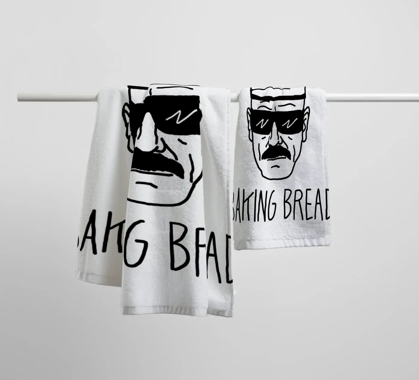 Bake Bread badhanddoek van Nick Cocozza