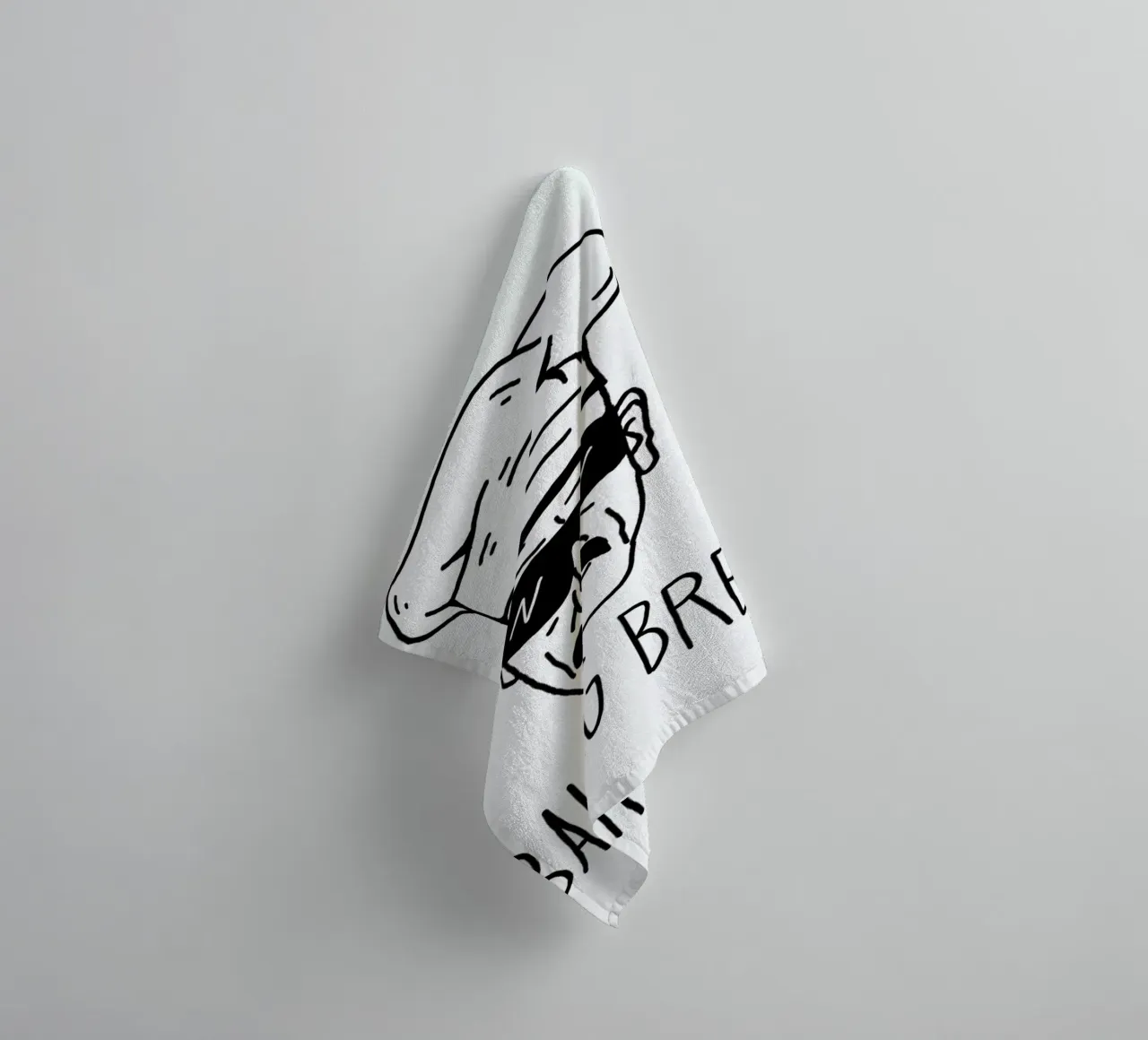 Bake Bread badhanddoek van Nick Cocozza