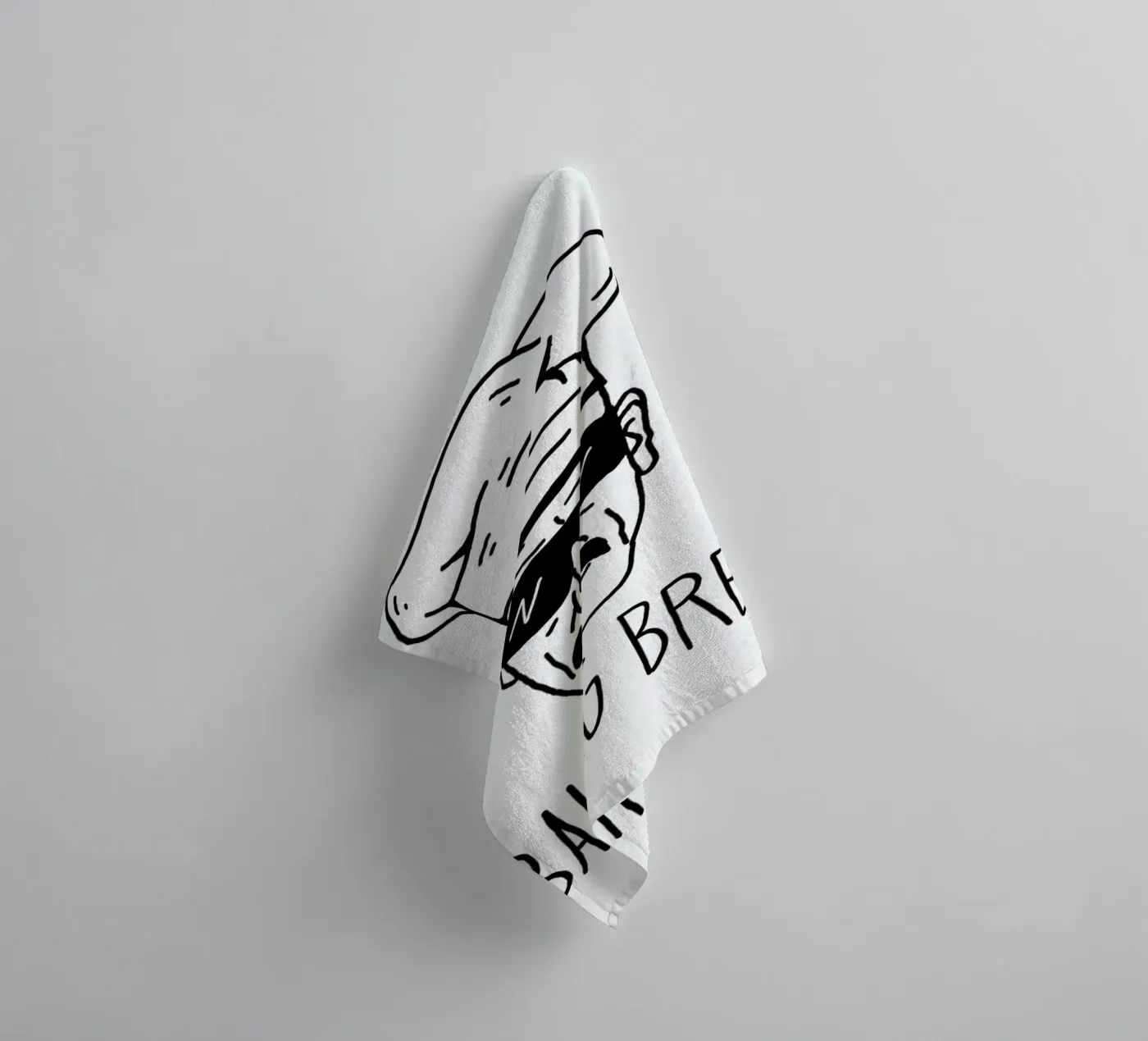 Bake Bread badhanddoek van Nick Cocozza