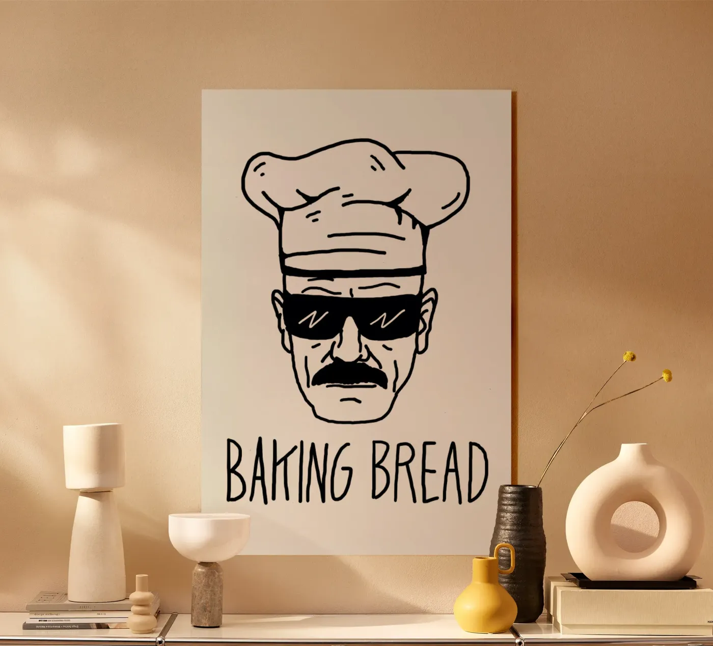 Bake Bread acryl van Nick Cocozza