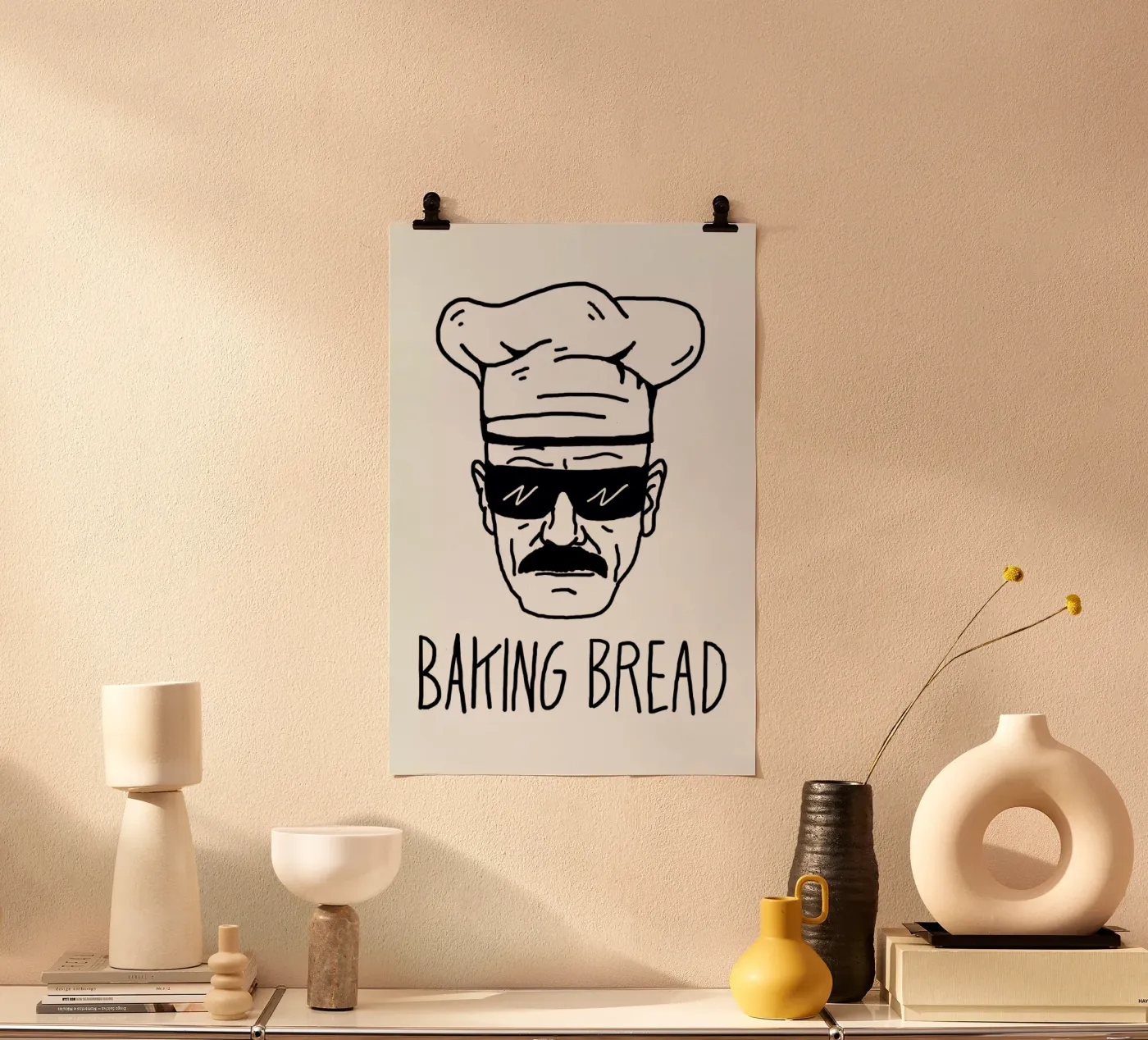 Bake Bread Poster von Nick Cocozza