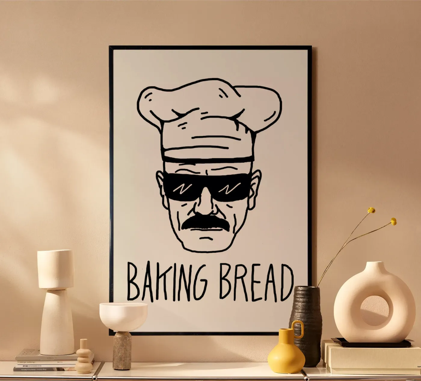 Bake Bread Poster von Nick Cocozza