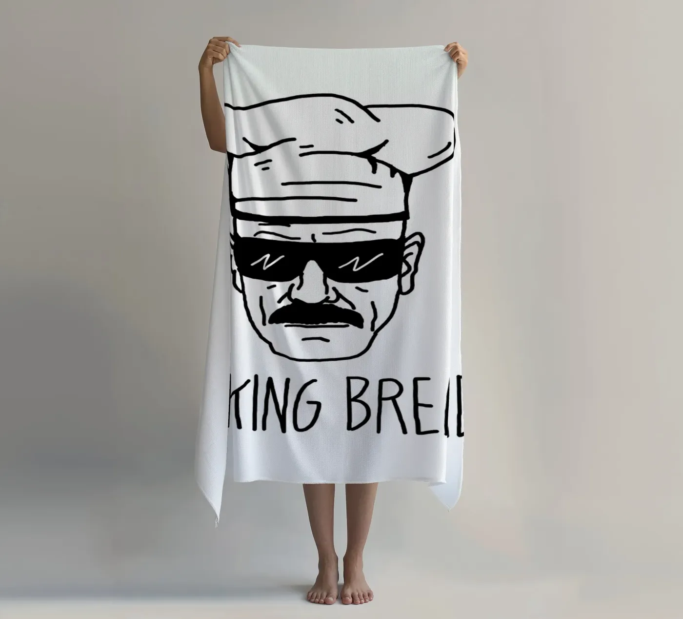 Bake Bread beach towel by Nick Cocozza
