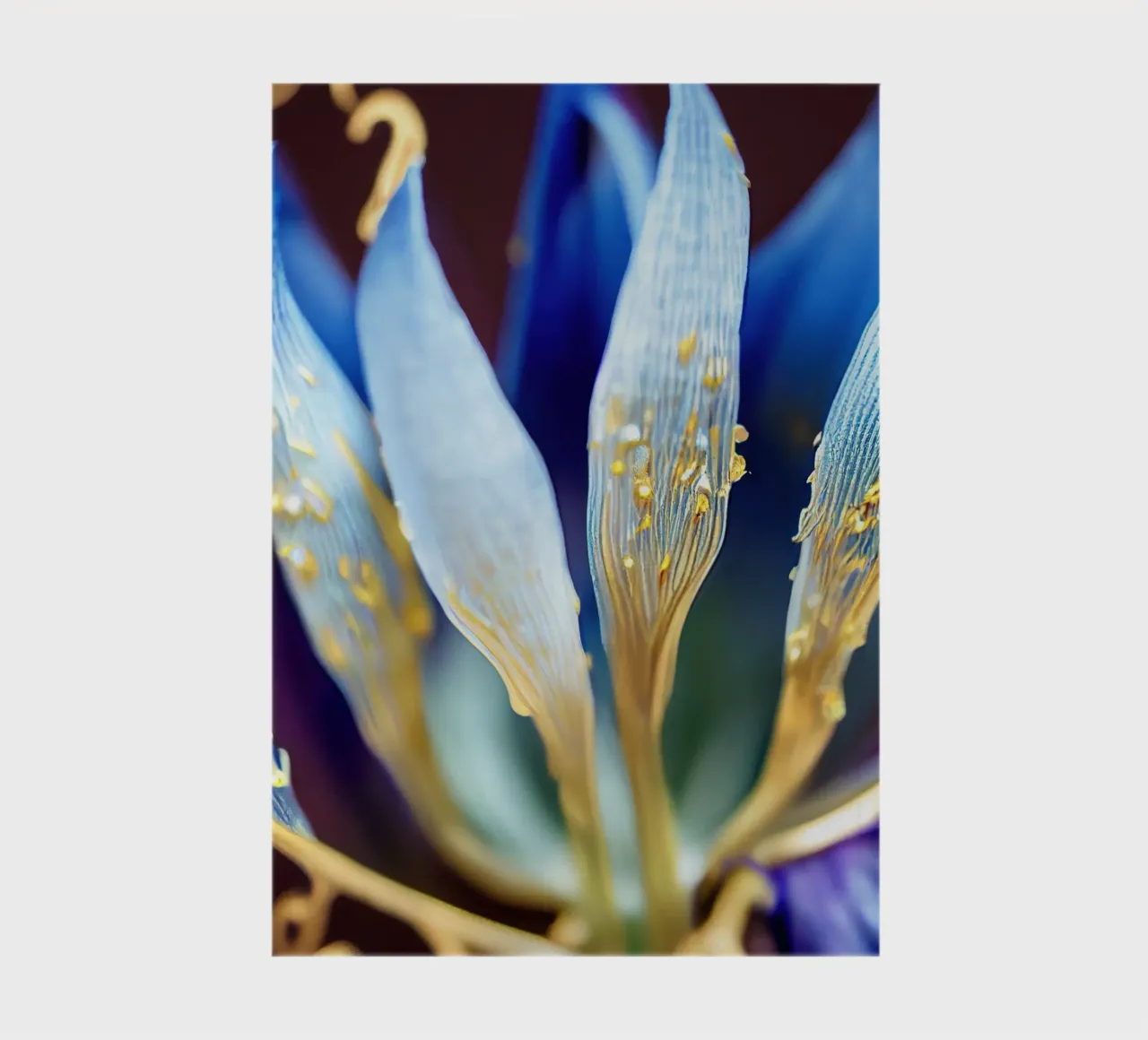 Macro fleur de bleuet carnet de notes de Bold Blooms
