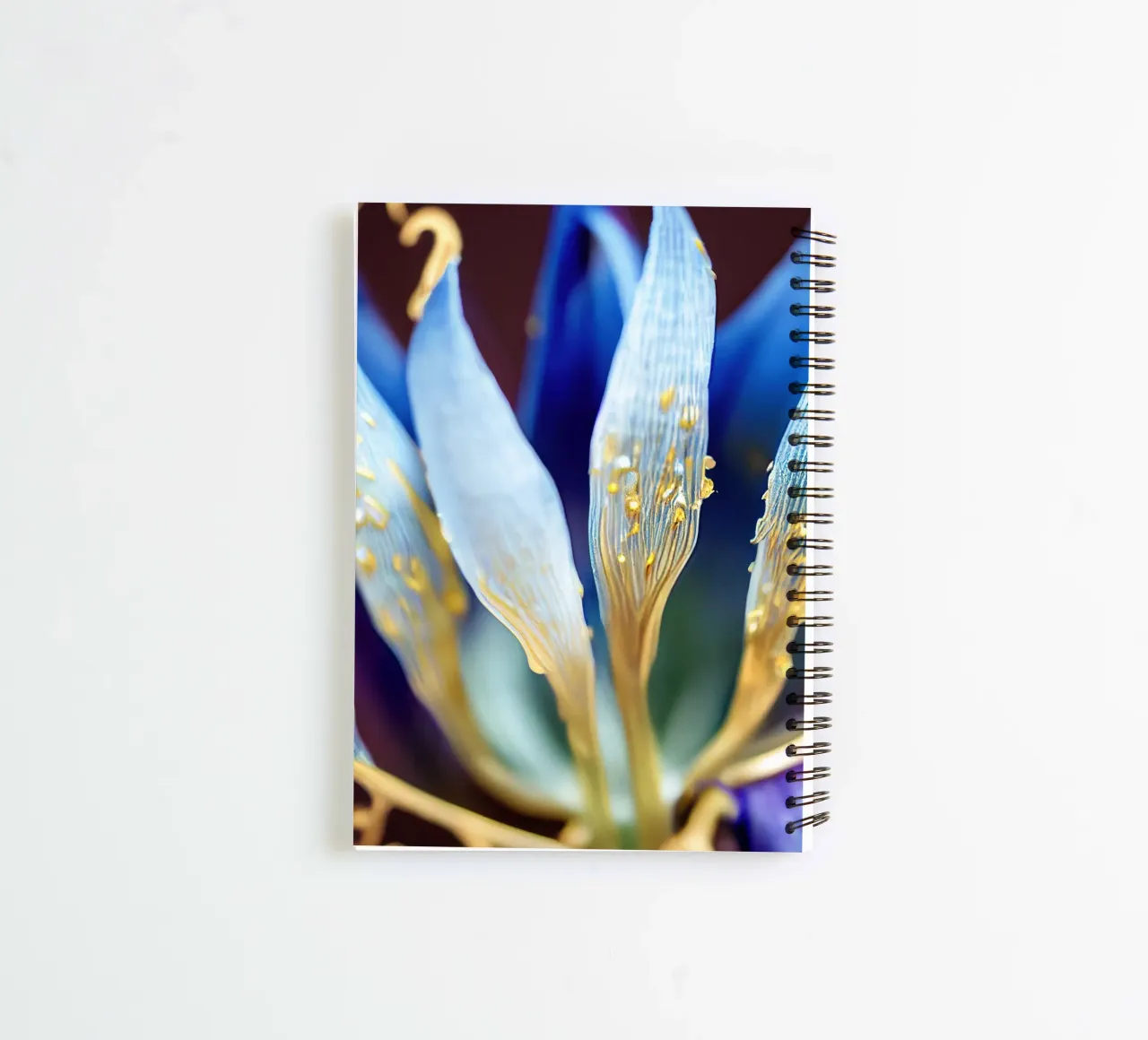 Macro Bluebell Flower spiral notebook by Bold Blooms