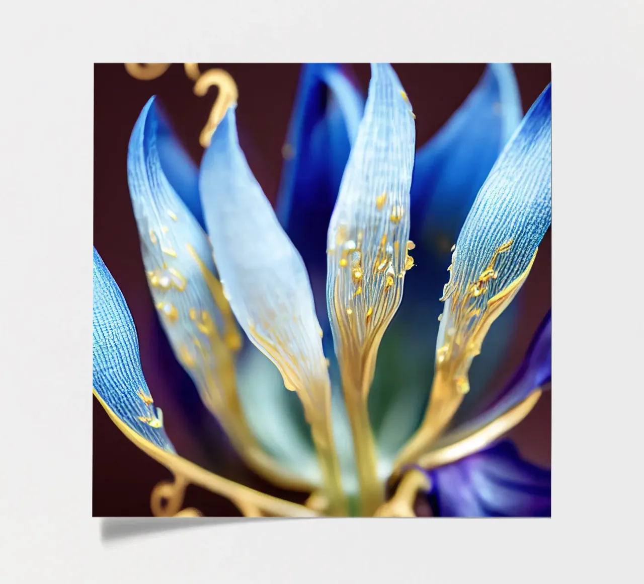 Makro Bluebell Blume Stickerbogen von Bold Blooms