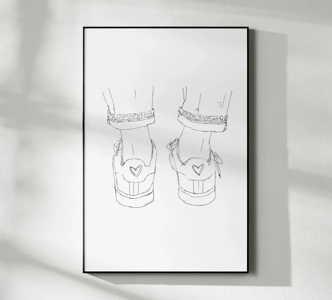 Sneaker acryl van KRUTH DESIGN