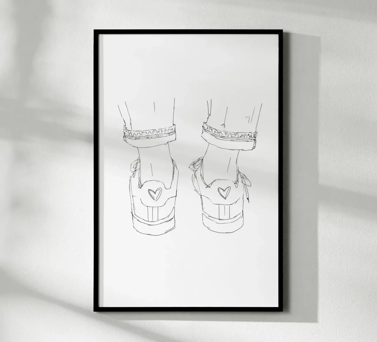 Sneaker poster con telaio in alluminio da KRUTH DESIGN