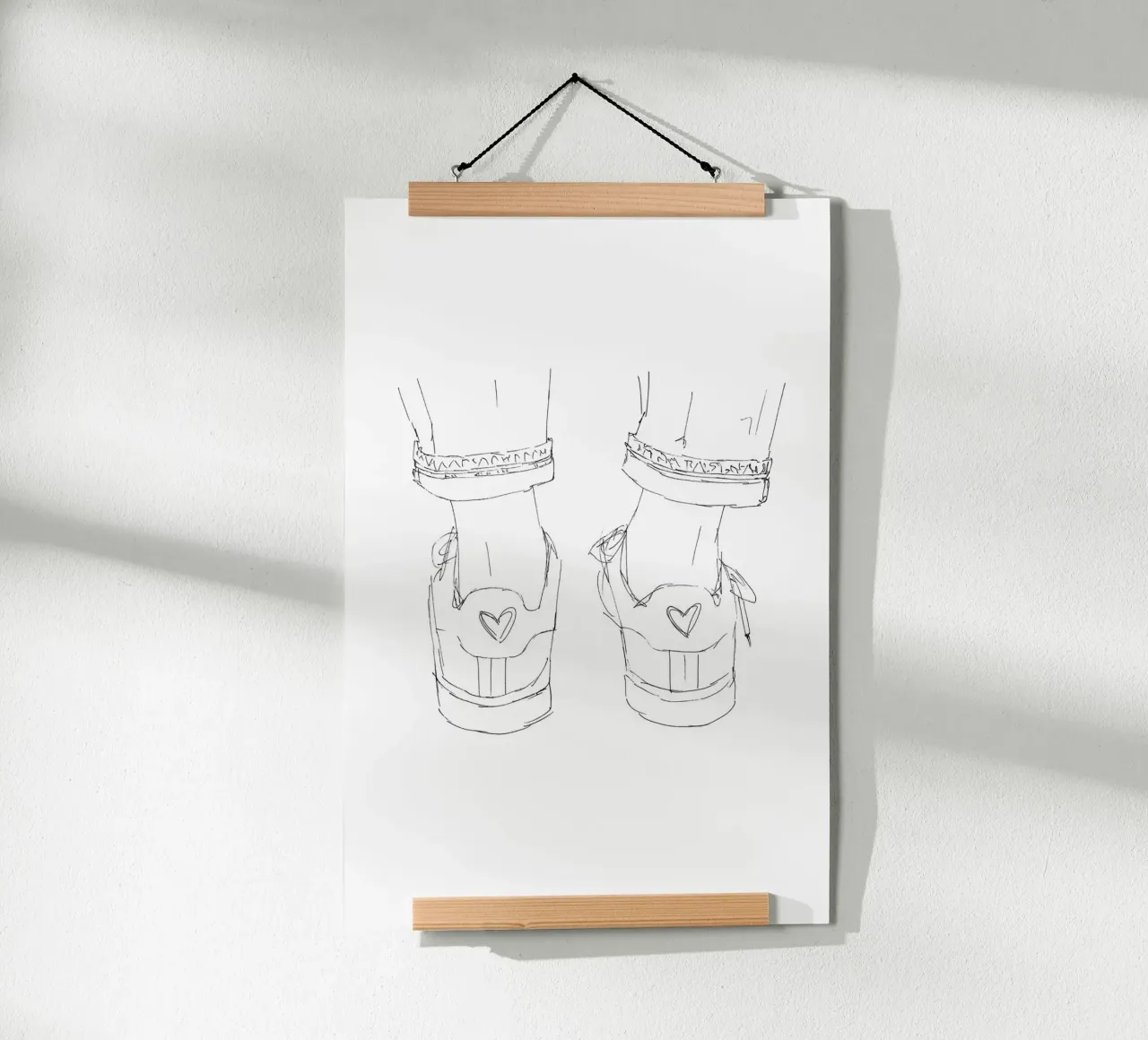 Sneaker poster con telaio in alluminio da KRUTH DESIGN