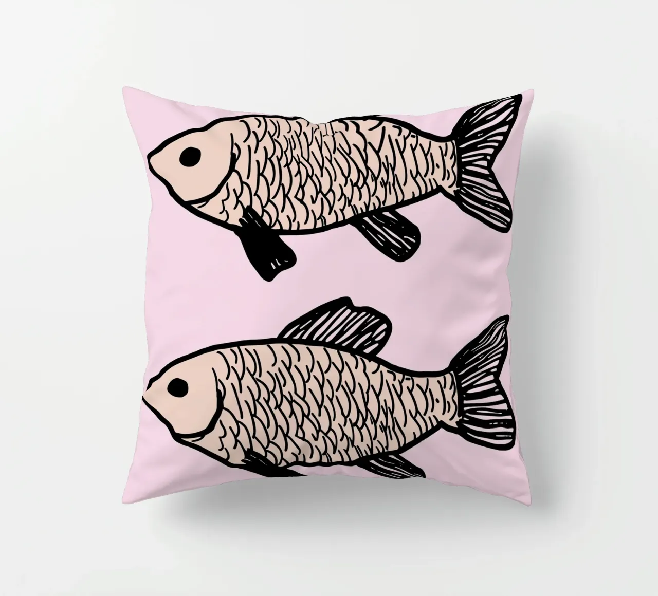 Two identical fish cuscino da ramosashop