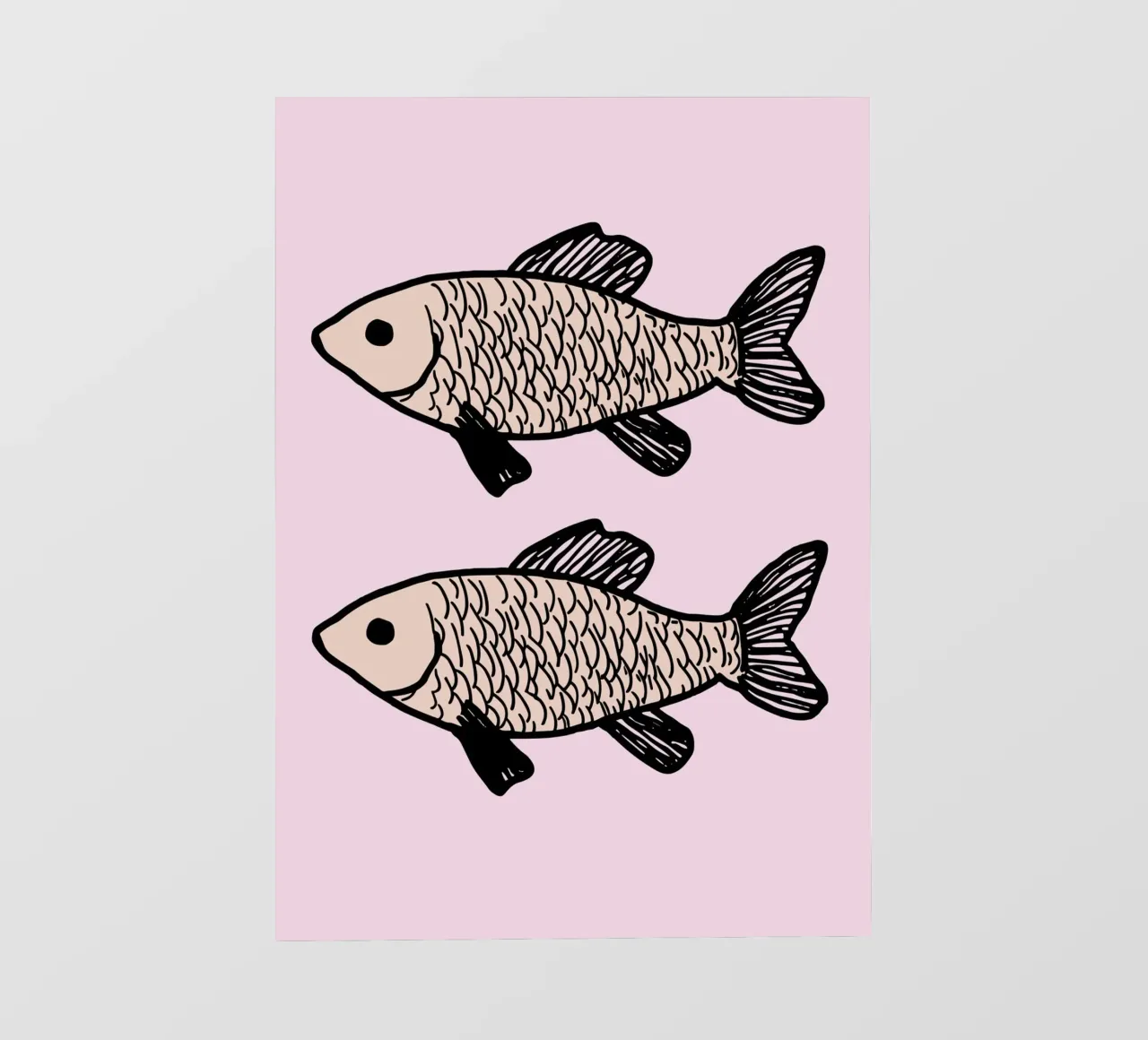 Two identical fish pellicola backlit da ramosashop